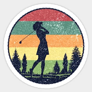 Ladies Golf Sticker